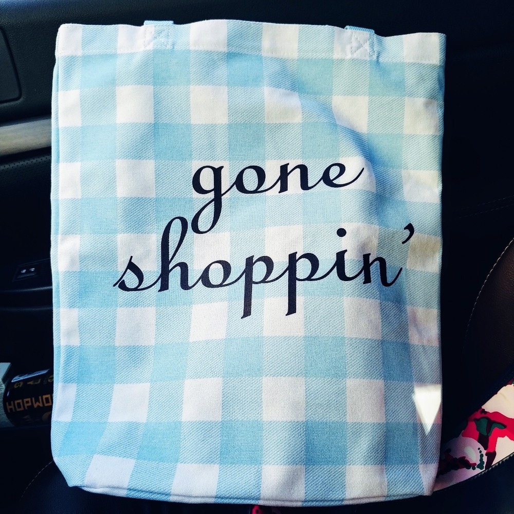 Draper James Gone Shoppin' Gingham Market Tote